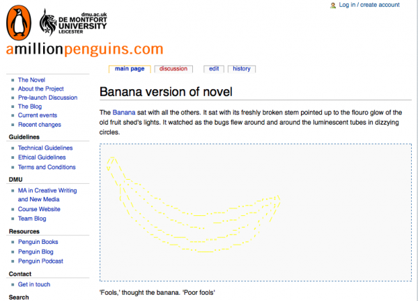 picture-5 'A Million Penguins' goes bananas