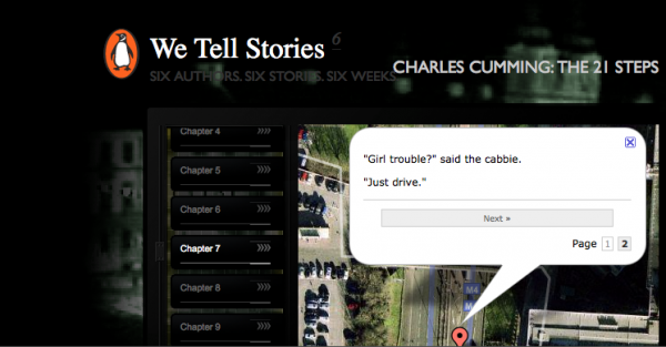 picture-6 The 21 Steps by Charles Cummings, a story you follow as it unfolds across a map of the world