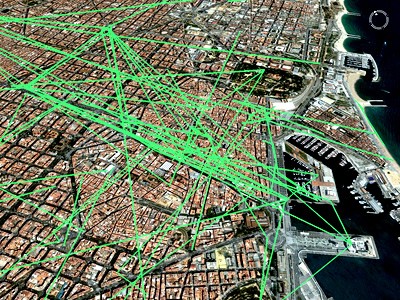 barcelona Tracing the Visitor's Eye by Fabien Girardin