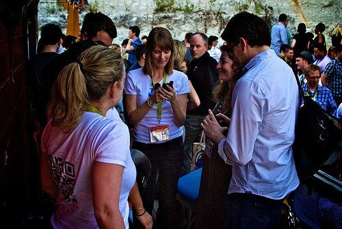 Charity Water raise money for Haiti at Beersphere/Foursquare Town Holler meet-up (image by Richard Schatzberger)