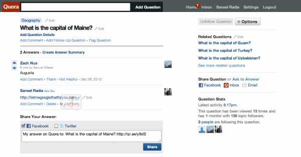 Quora At Its Finest