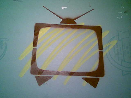 tv stencil by USB