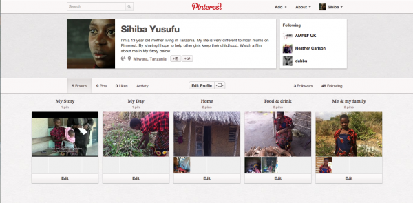 Sihiba Pinterest Profile